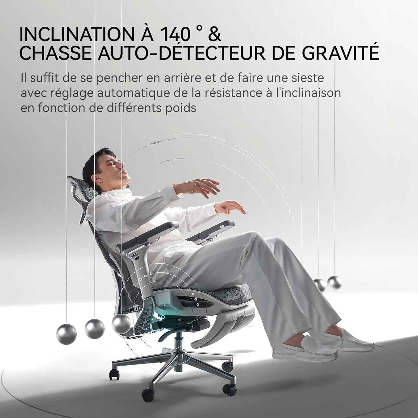 HomeLova | Chaise de bureau 3-en-1