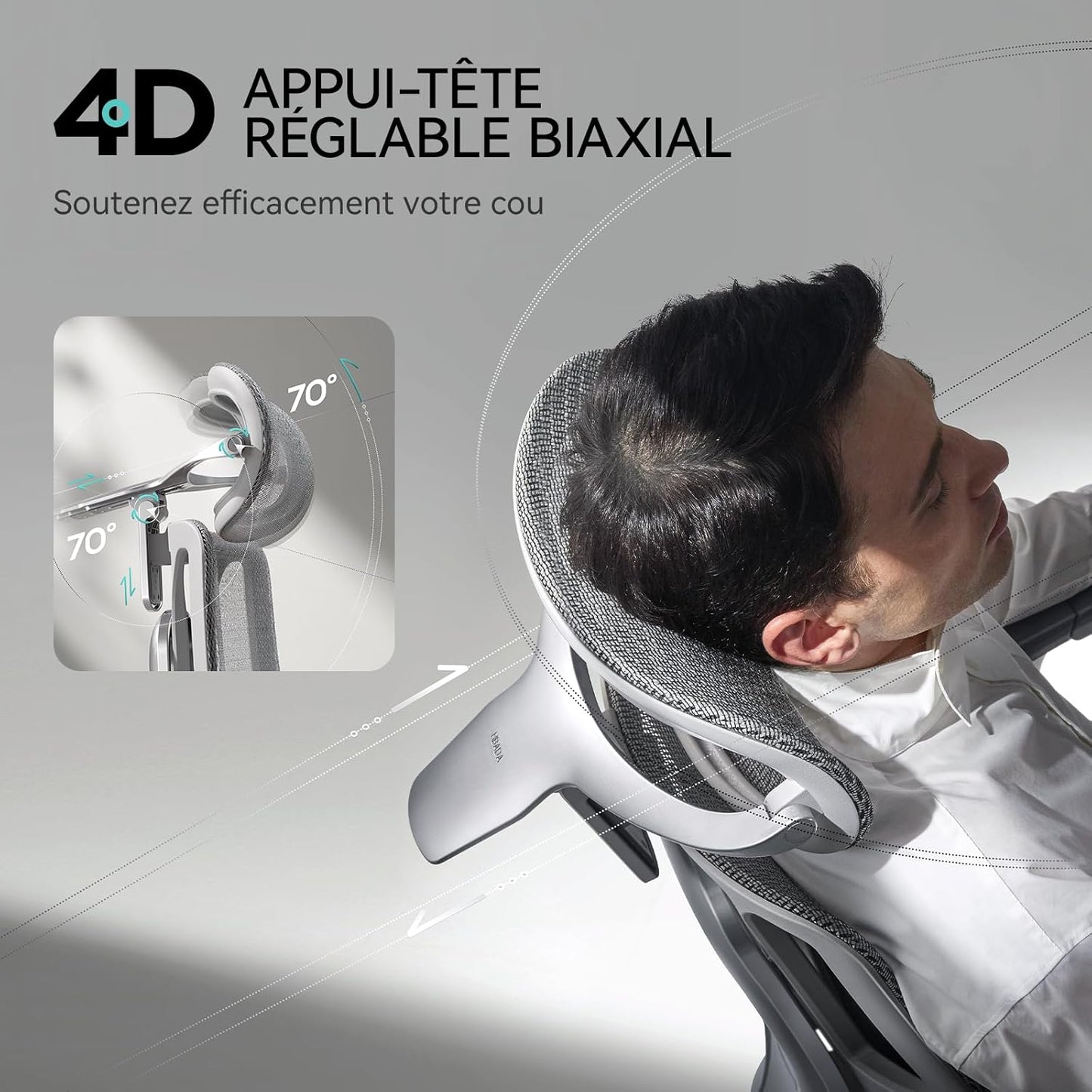HomeLova | Chaise de bureau 3-en-1