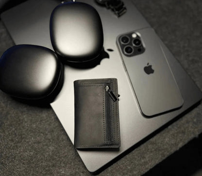 Wallet | Portefeuille en Cuir avec Locker & Saut