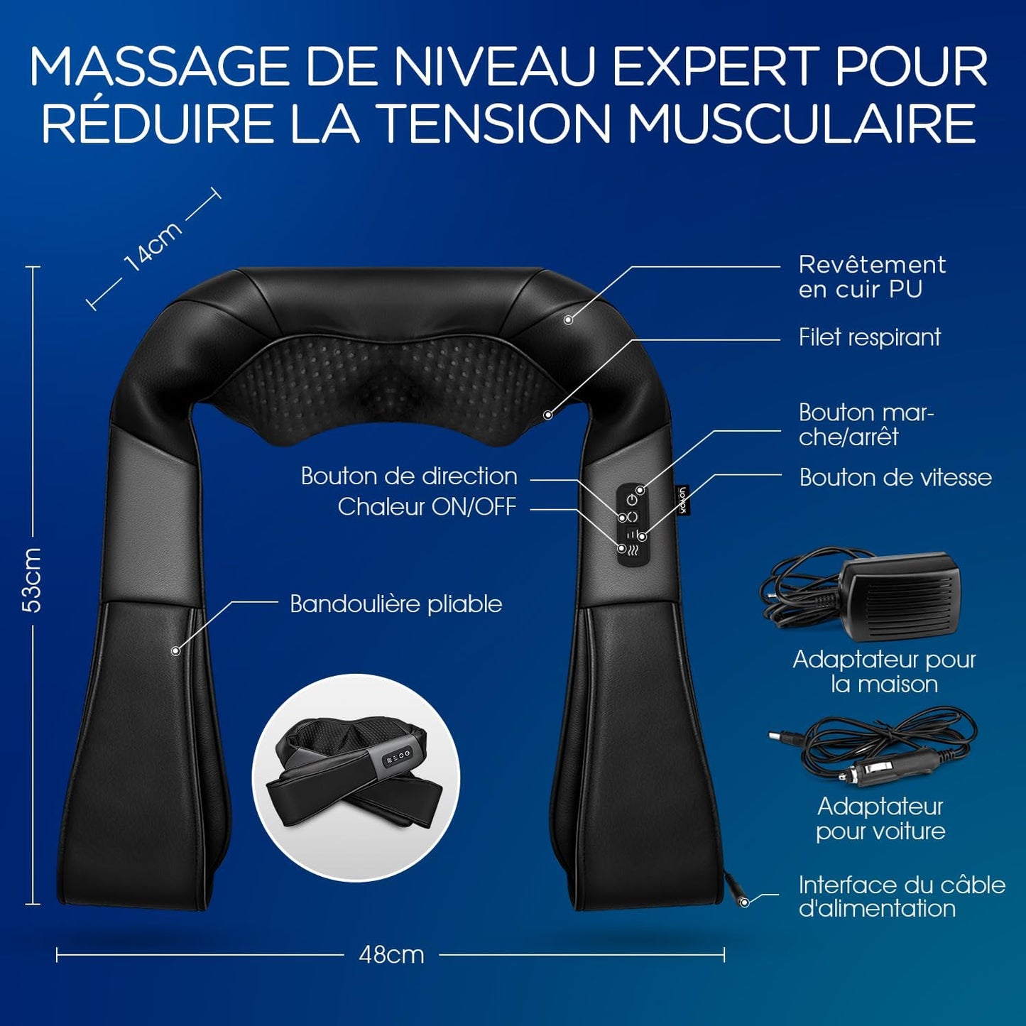 Eeasy | Machine à massage avec soutient