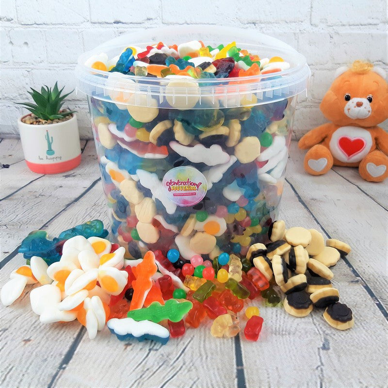 Méga seau de bonbons Haribo - 5 kg