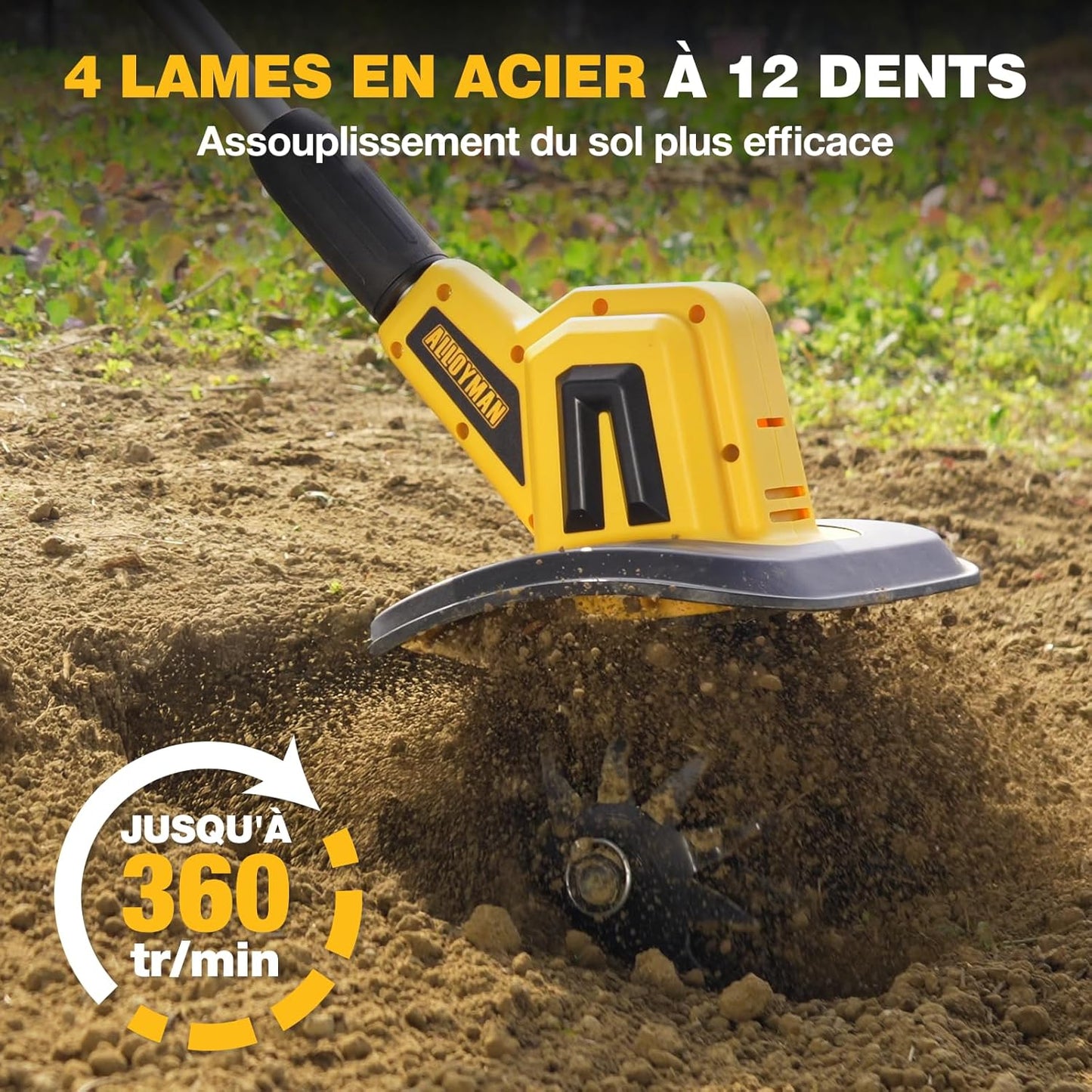 SoilPro20V | Motoculteur sans fil premium